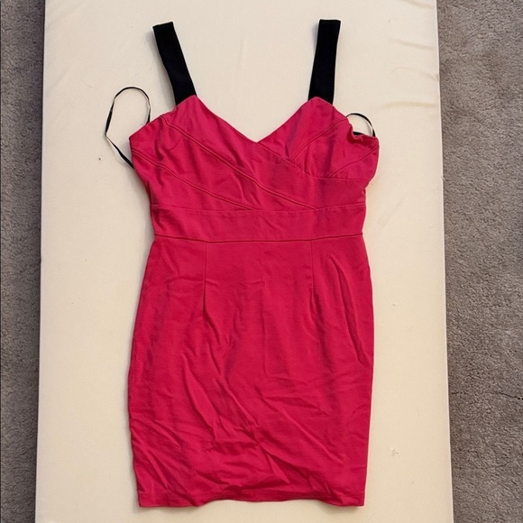 Forever 21 Dresses & Skirts - Forever 21 Pink Mini Dress with Black Straps